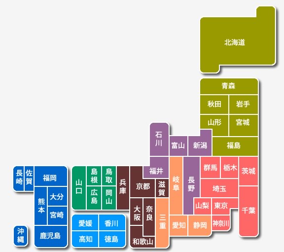 都道府県地図